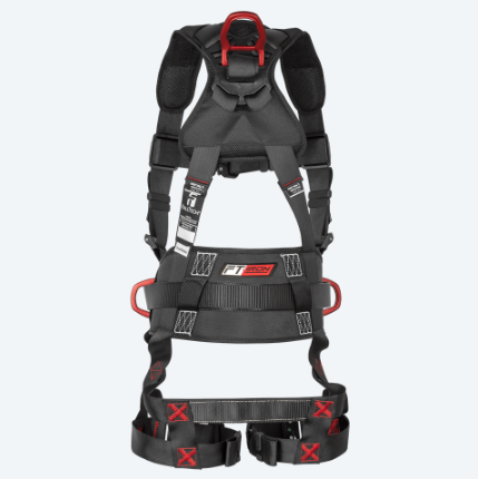 FallTech FT-Iron 3 D-Ring Construction Harness with Quick Connect Legs from GME Supply